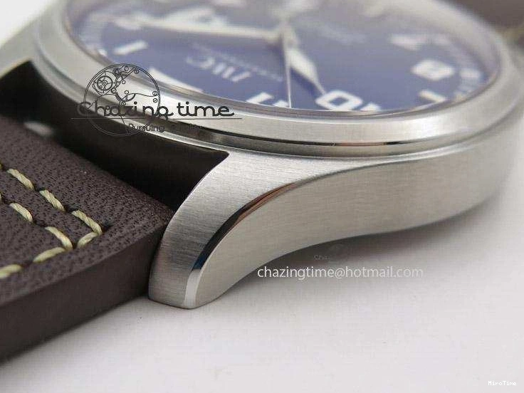 MIROTIME 0202 Mark XVII Le Petit Prince MK Maker 1:1 Best Edition SS Blue Dial On Brown Leather Strap A ComfortFit 7377